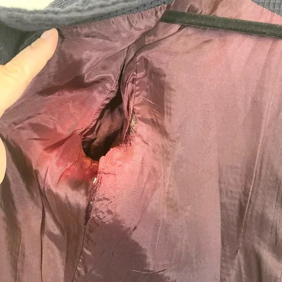 Kenneth Cole Men's Gray Double Breasted Long Sleeve Pea Coat Jacket Medium - Picture 15 of 15